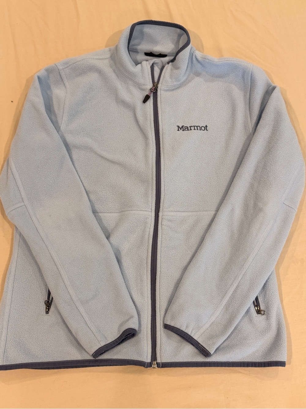 Marmot Pale Blue Full-Zip Lightweight Fleece Jacket